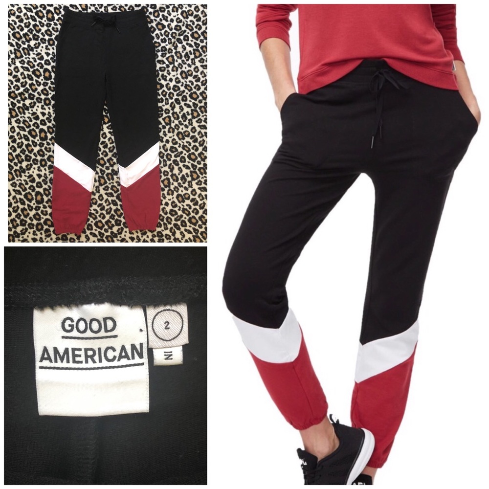 Good American color block joggers - GA size 2
